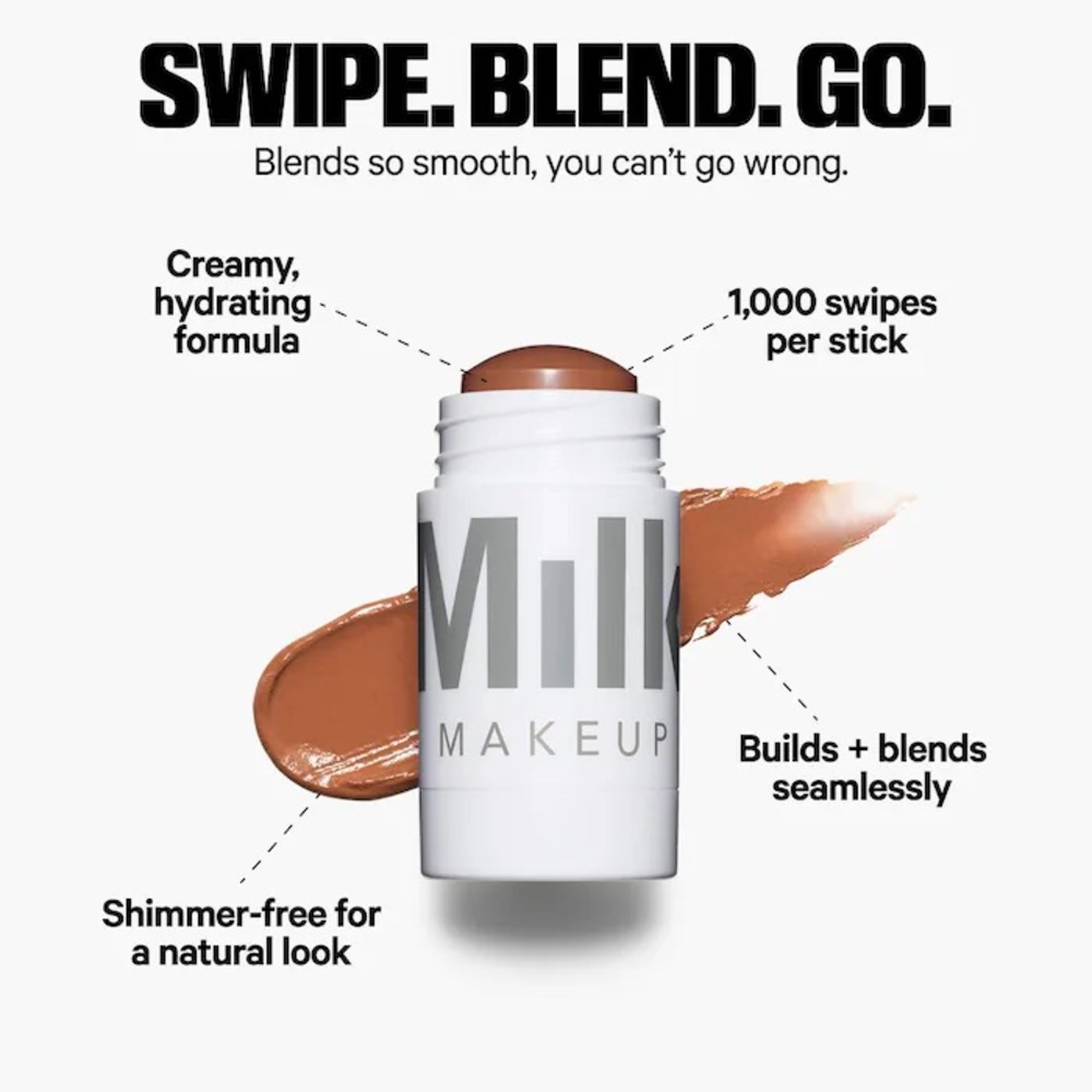 3/$50 💫 MILK MAKEUP
Matte Cream Bronzer Stick in Baked - Picture 6 of 7